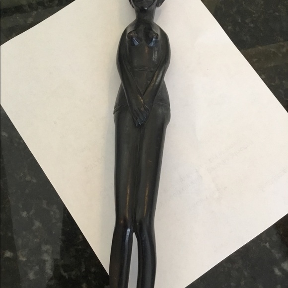 Vintage Africana Hand Carved Statue